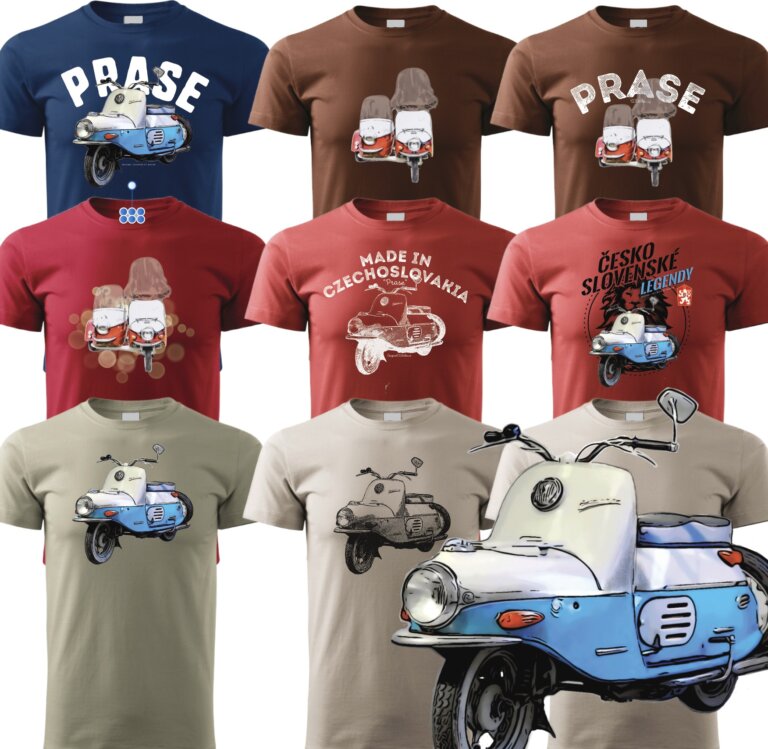 ČZ 175/501 Čezeta “Prase”, tričko, mikina, kšiltovka