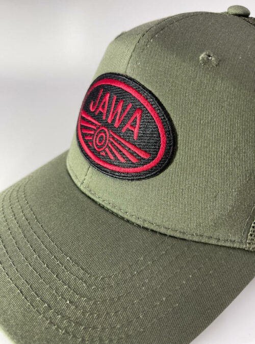 Kšiltovka Jawa logo – nášivka, Beechfield ® – khaki