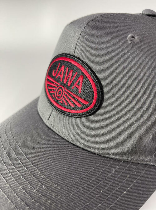 Kšiltovka Jawa logo – nášivka, Beechfield ® – ocelově šedá
