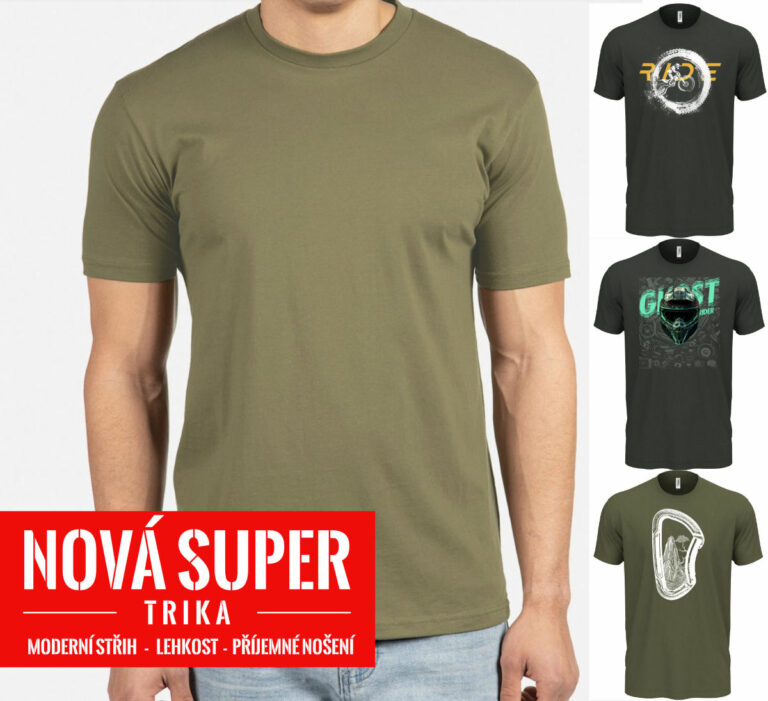 Nová SUPER trika v nabídce, letní a moderní střih