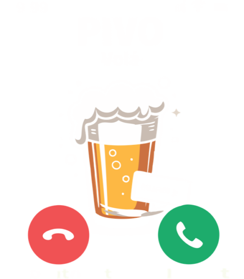 Pivo Volá, vtipné tričko,