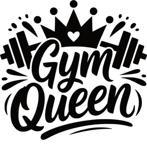 Gym Queen, černý potisk