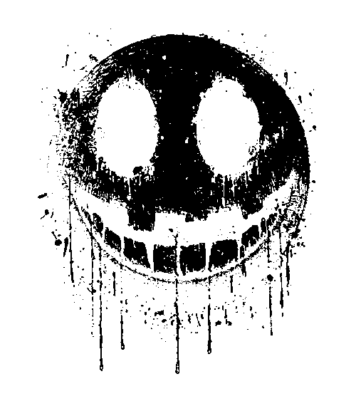Chaos smile, černý tisk - Obrázek 2
