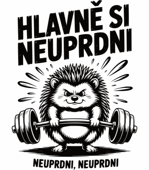Hlavně si neuprdni, černý potisk - Obrázek 2