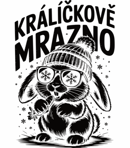 Králíčkově mrazno, černý potisk - Obrázek 2