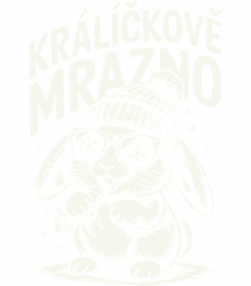 Králíčkově mrazno, bílý potisk - Obrázek 2