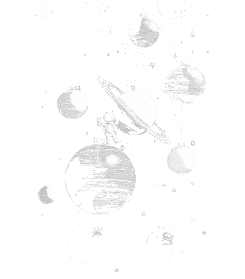 Planetární Vánoce, bílý tisk - Obrázek 2