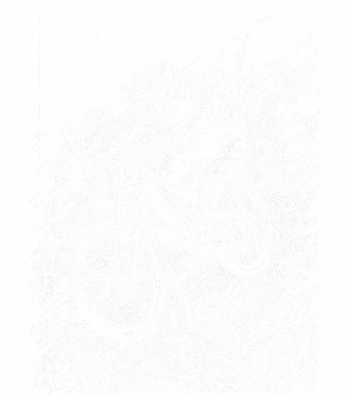 Ride the Peak, bílý potisk - Obrázek 2