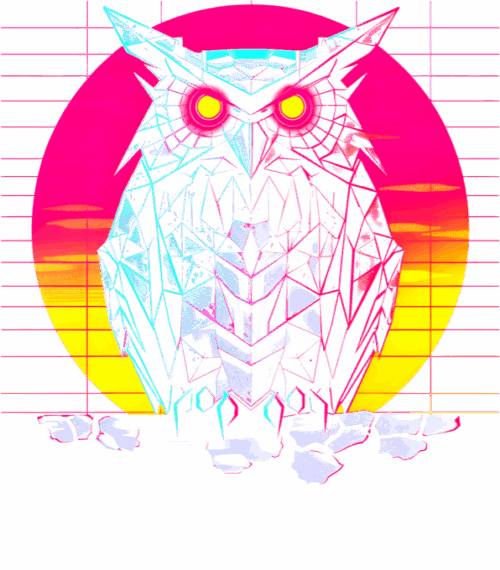 Synthwave sova - Obrázek 2