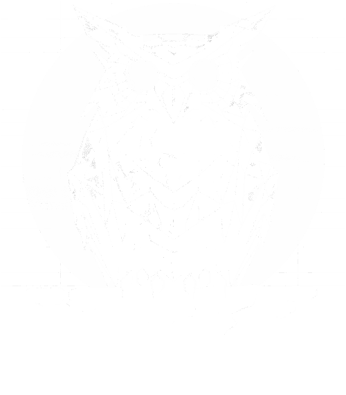 Synthwave sova, bílý potisk - Obrázek 2