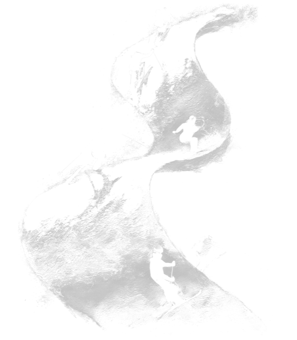 Lyžařská vlna, bílý tisk Lyžařská vlna, bílý tisk - Obrázek 2