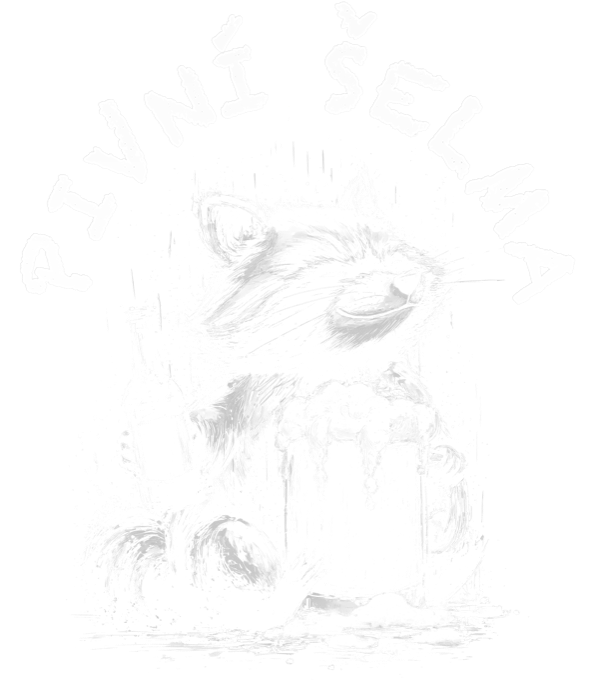 Pivní šelma, bílý tisk Pivní šelma, bílý tisk - Obrázek 2