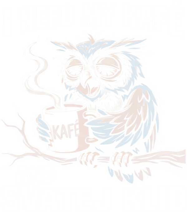 I need my kafé, bílý tisk I need my kafé, bílý tisk - Obrázek 2