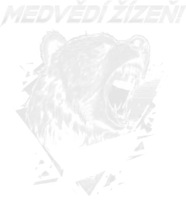 Medvědí žízeň, bílý potisk Medvědí žízeň, bílý potisk - Obrázek 2