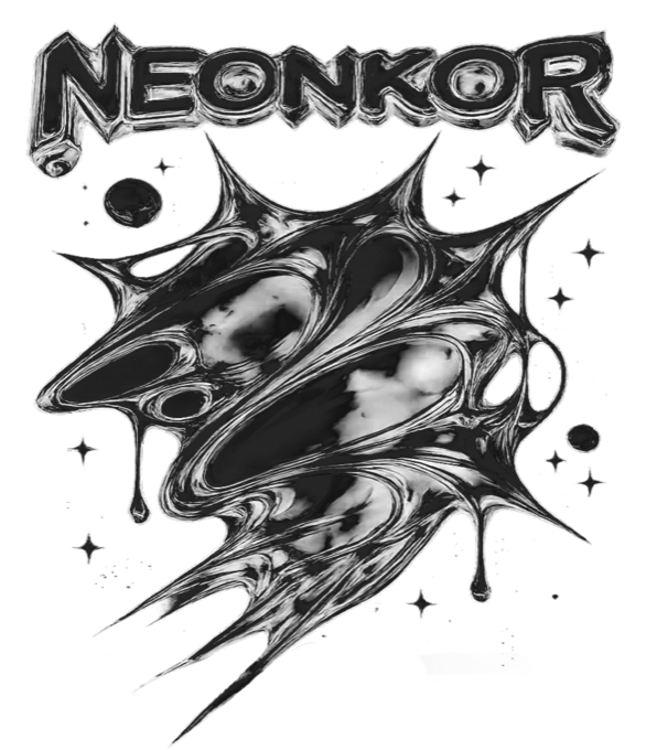 Neonkor, tekutý kov, černý tisk Neonkor, tekutý kov, černý tisk - Obrázek 2