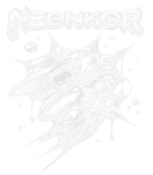 Neonkor, tekutý kov, bílý tisk Neonkor, tekutý kov, bílý tisk - Obrázek 2